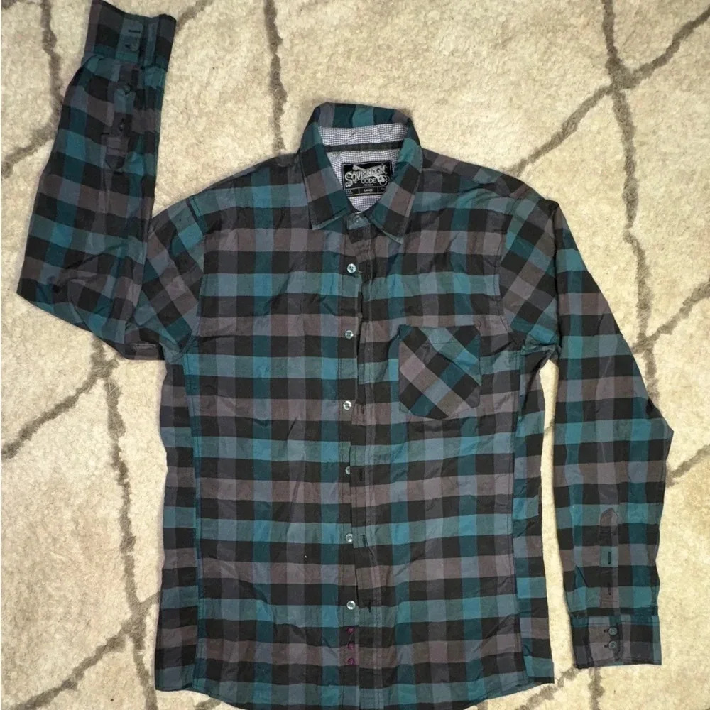 Sovereign Code Men’s Flannel Size Large - Picture 1 of 6